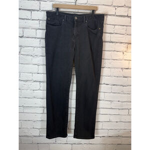 Men's Banana Republic Size 36x30 Black Traveler Straight Jeans Stretch EUC